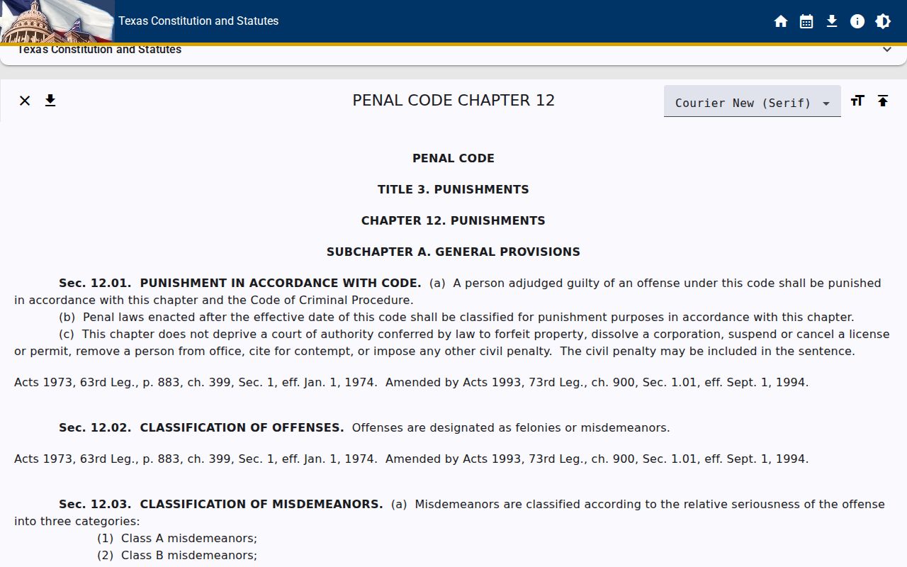 Colmesneil criminal records Texas charge classifications