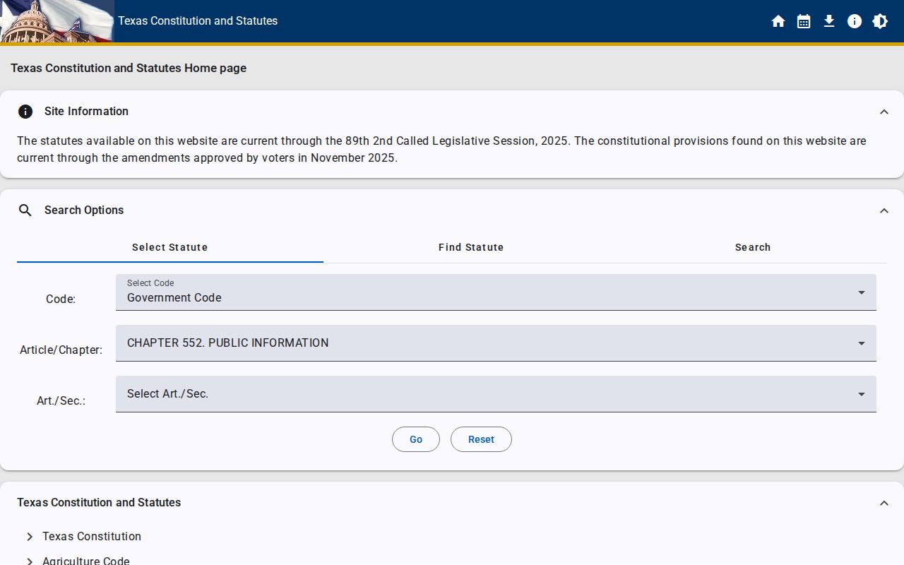 Texas Public Information Act source for Woodville criminal records